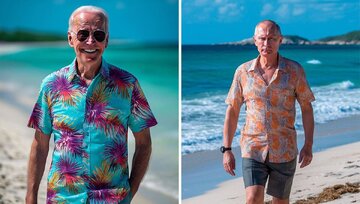 تصاویر | تیپ جذاب پوتین، مکرون و اردوغان در کنار ساحل؛ کیم‌ جونگ‌ اون صورتی پوش شد