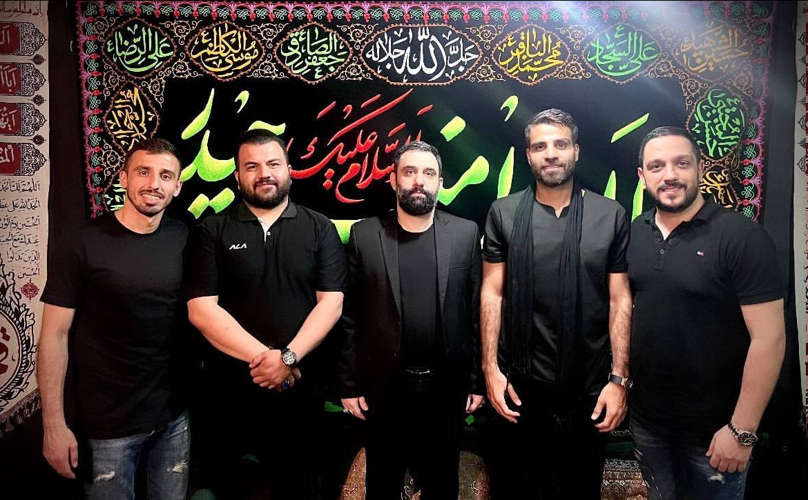 عکس| ستاره های استقلال و پرسپولیس در هیئت مداح مشهور