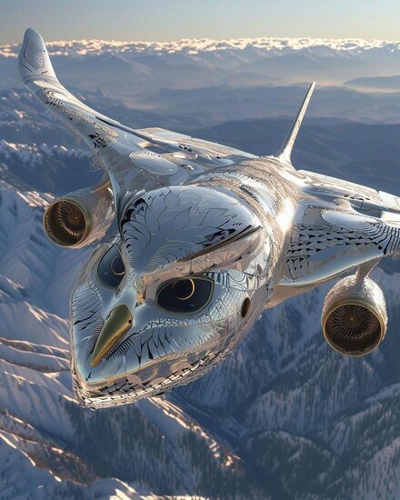 ساخت هواپیمای زیبا بوسیله هوش مصنوعی + عکس