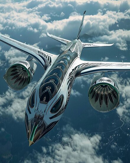 ساخت هواپیمای زیبا بوسیله هوش مصنوعی + عکس