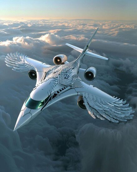ساخت هواپیمای زیبا بوسیله هوش مصنوعی + عکس