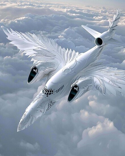 ساخت هواپیمای زیبا بوسیله هوش مصنوعی + عکس