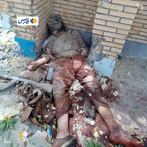 عکسی از تروریست به هلاکت رسیده در حمله تروریستی راسک و چابهار