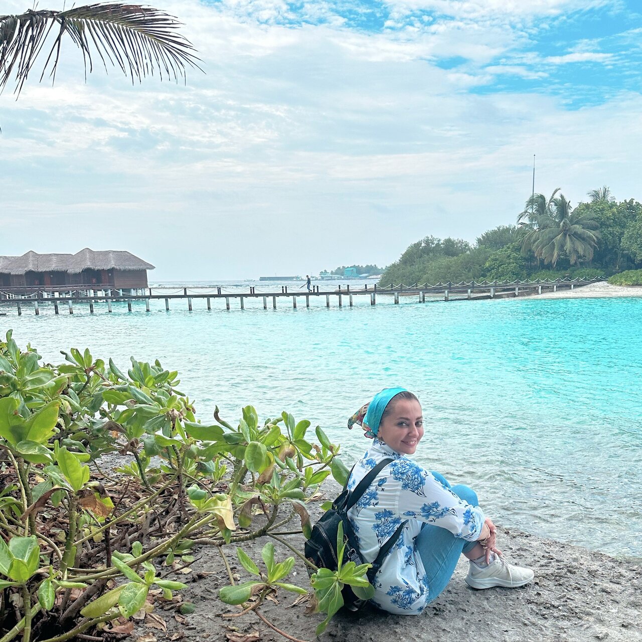 عکس | خوشگذرانی بازیگر زن معروف در جزیره مالدیو