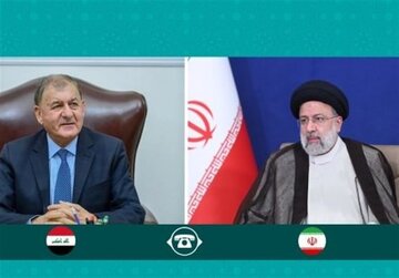 جزئیات گفتگوی تلفنی ابراهیم رئیسی با رئیس جمهور عراق