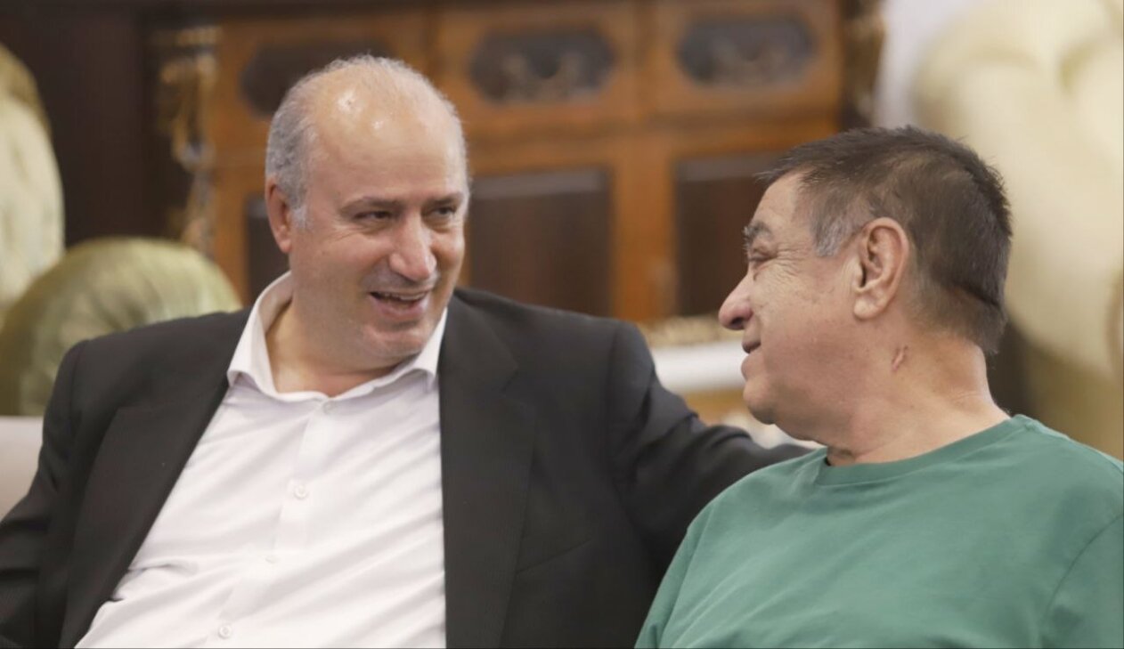 عکس| ملاقات تاج با پیشکسوت فوتبال ایران