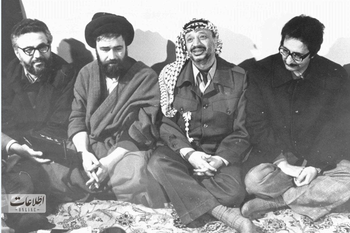 عکسی متفاوت از فرزند امام در کنار یاسر عرفات