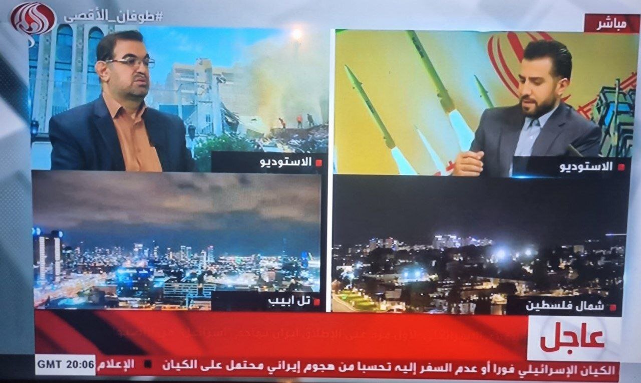 عکس | پخش زنده ناگهانی شبکه العالم از تل‌آویو و شمال فلسطین