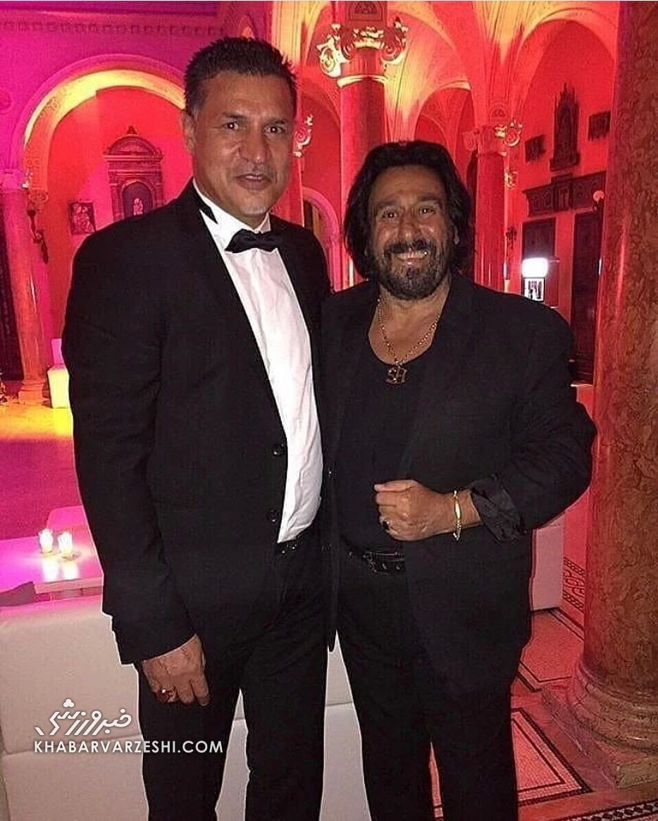 عکس| دیدار علی دایی و خواننده لسآنجلسی در آمریکا