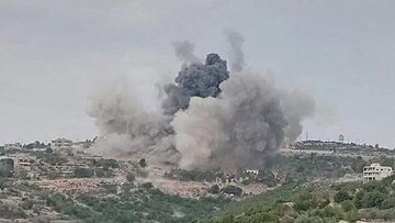 حمله اسرائیل به جنوب لبنان/ شهر مارون الرأس هدف قرار گرفت