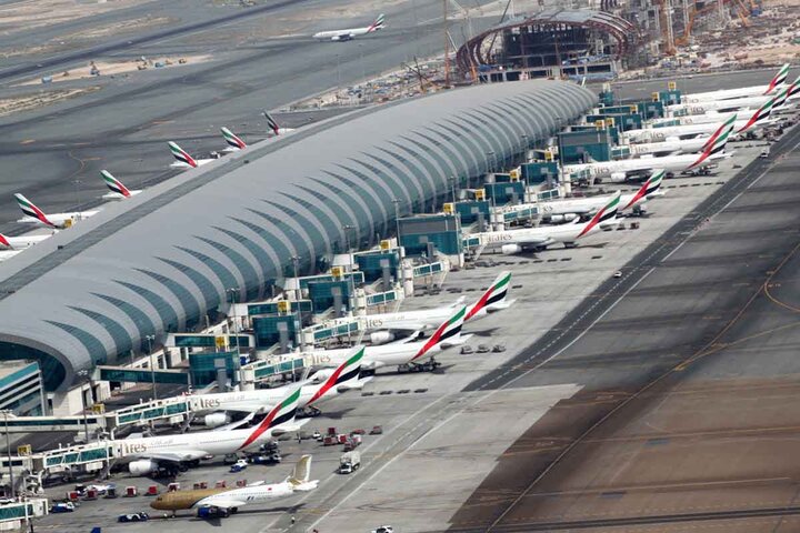 ببینید | تصاویری از سیل وحشتناک در فرودگاه دبی