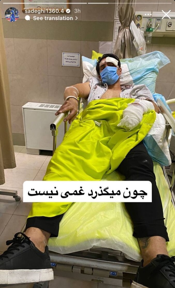 عکس| کاپیتان سابق استقلال تصادف کرد؟