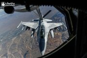 گزارش تصویری | مانور حساس جنگنده اف‌-۱۶ بحرین