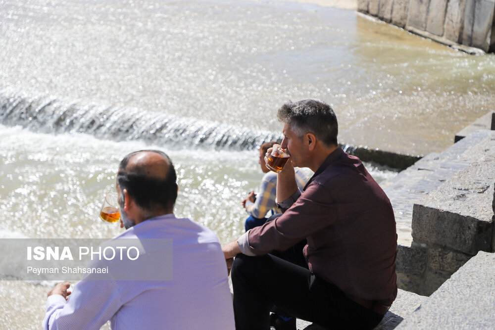 تصاویر جالب از استراحت زیر سایه پل خواجو / عکس 4