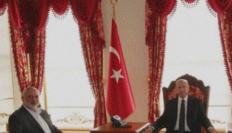 عکس | اولین تصویر از دیدار اسماعیل هنیه با رجب طیب اردوغان در ترکیه