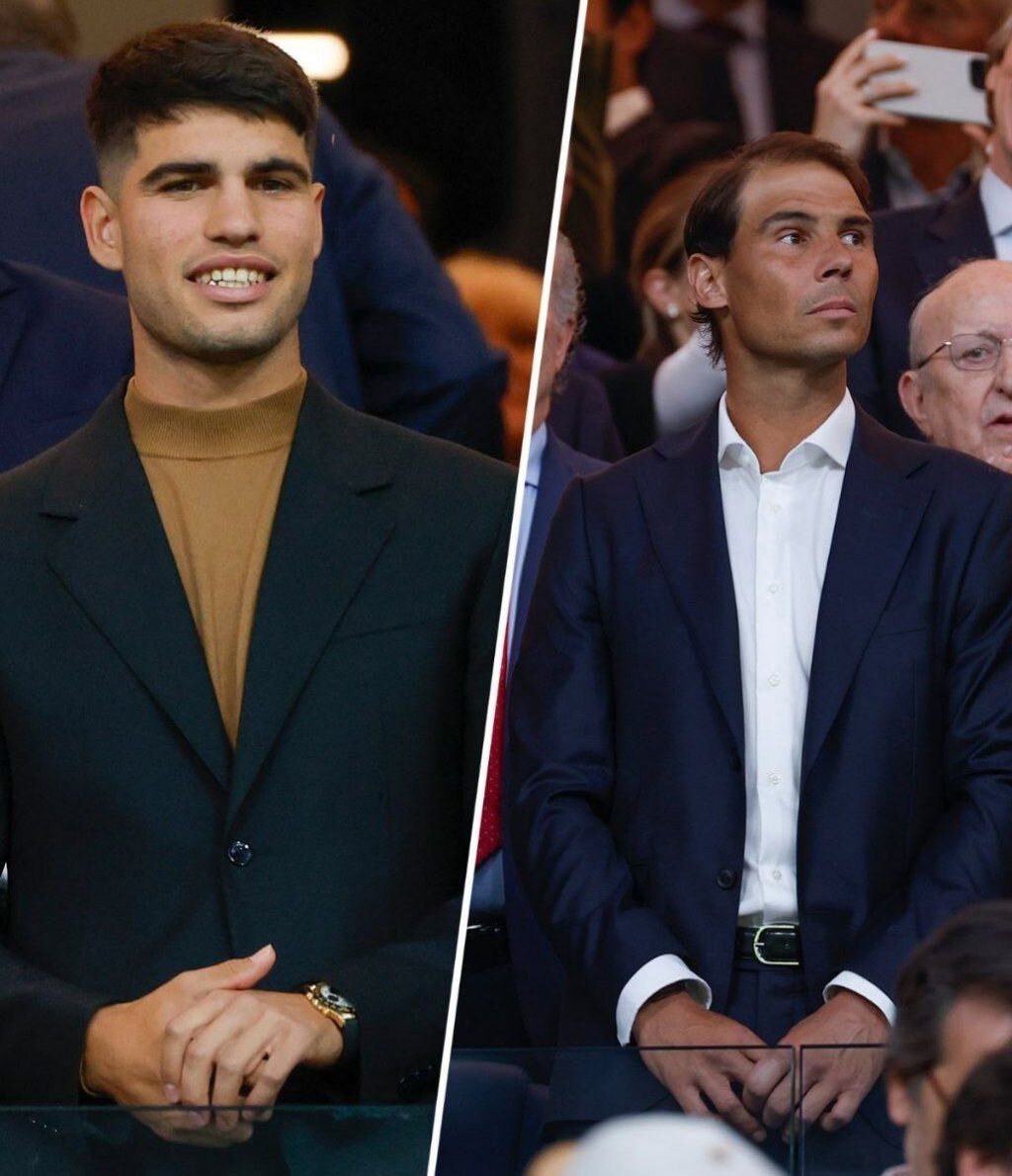 عکس | رافائل نادال و کارلوس آلکاراس مهمانهای ویژه الکلاسیکو