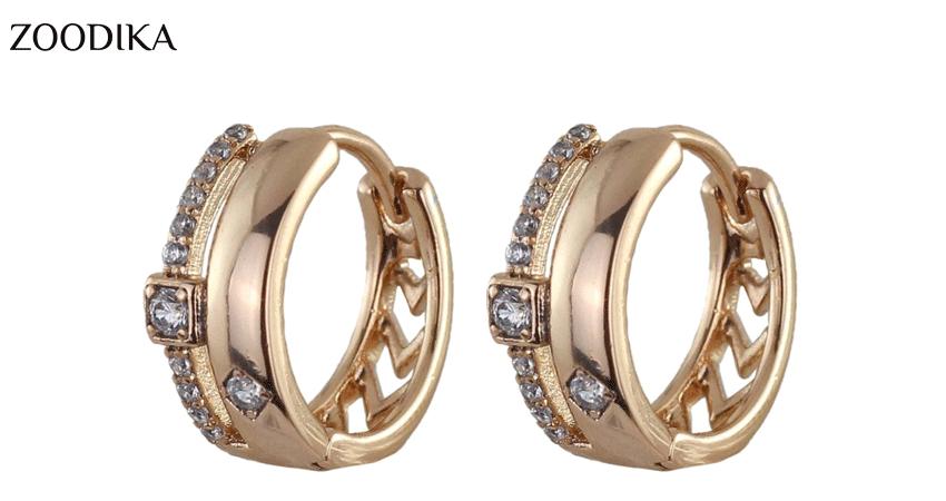گوشواره بدل ژوپینگ طرح طلا در بدلیجات زودیکا