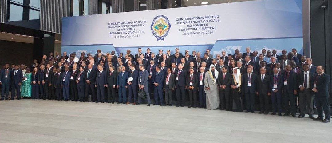 عکسی از دبیر شورای عالی امنیت ایران در نشست امنیتی سنپترزبورگ