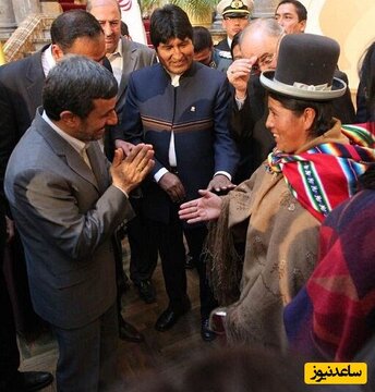خلاقیت و شگرد هوشمندانه محمود احمدی نژاد برای دست ندادن با زنان