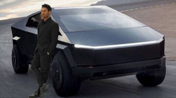 عکس | شوآف محمدرضا گلزار با تسلا سایبرتراک جدیدش