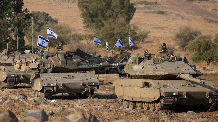 ببینید | اسرائیل آماده جنگ می‌شود؟؛ استقرار انبوه تانک‌ها در نزدیکی رفح