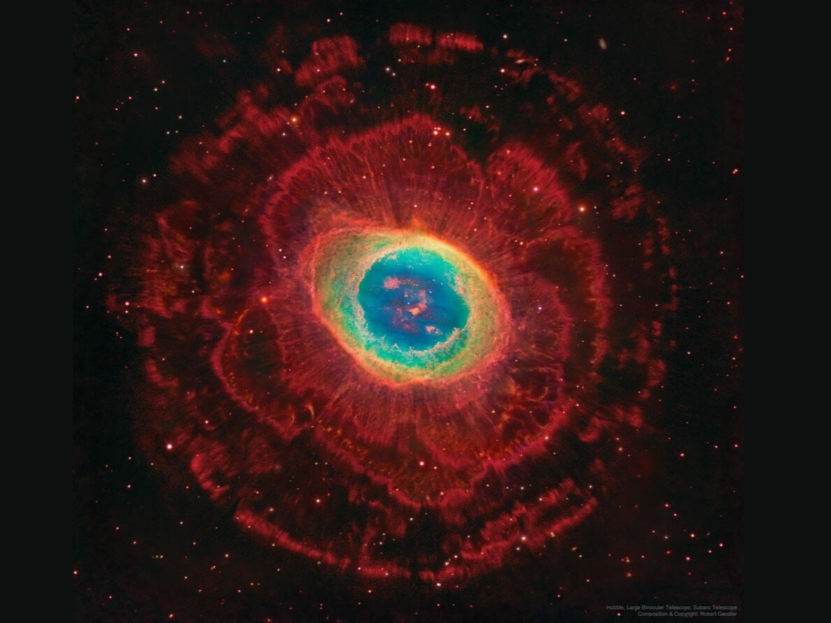 تصویر روز ناسا: حلقههای اطراف سحابی حلقه