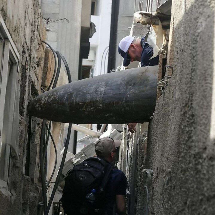 تصاویری عجیب از اصابت موشک‌ها در دیرالبلح ‌فلسطین
