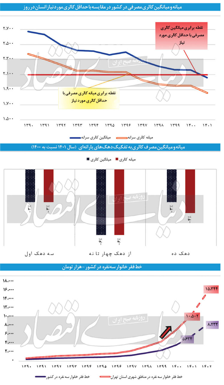 گزارش مهم مرکز پژوهشهای مجلس از کوچکتر شدن سبد غذایی خانوار/ «کالری مصرفی» در ایران به زیر سطح استاندارد جهانی کاهش یافت