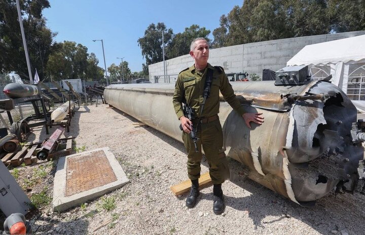 ببینید | تصاویری از حمل بوستر موشک سپاه توسط ارتش اسرائیل