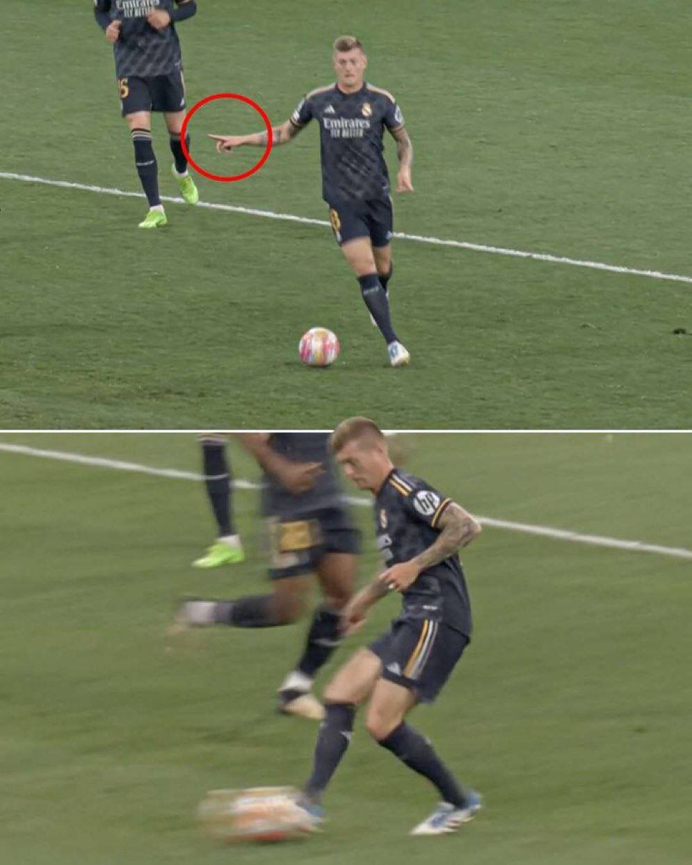 عکس | حرکت دستِ شگفتانگیز تونی کروس و تاثیرگذاری روی گل اول رئال مادرید به بایرن مونیخ