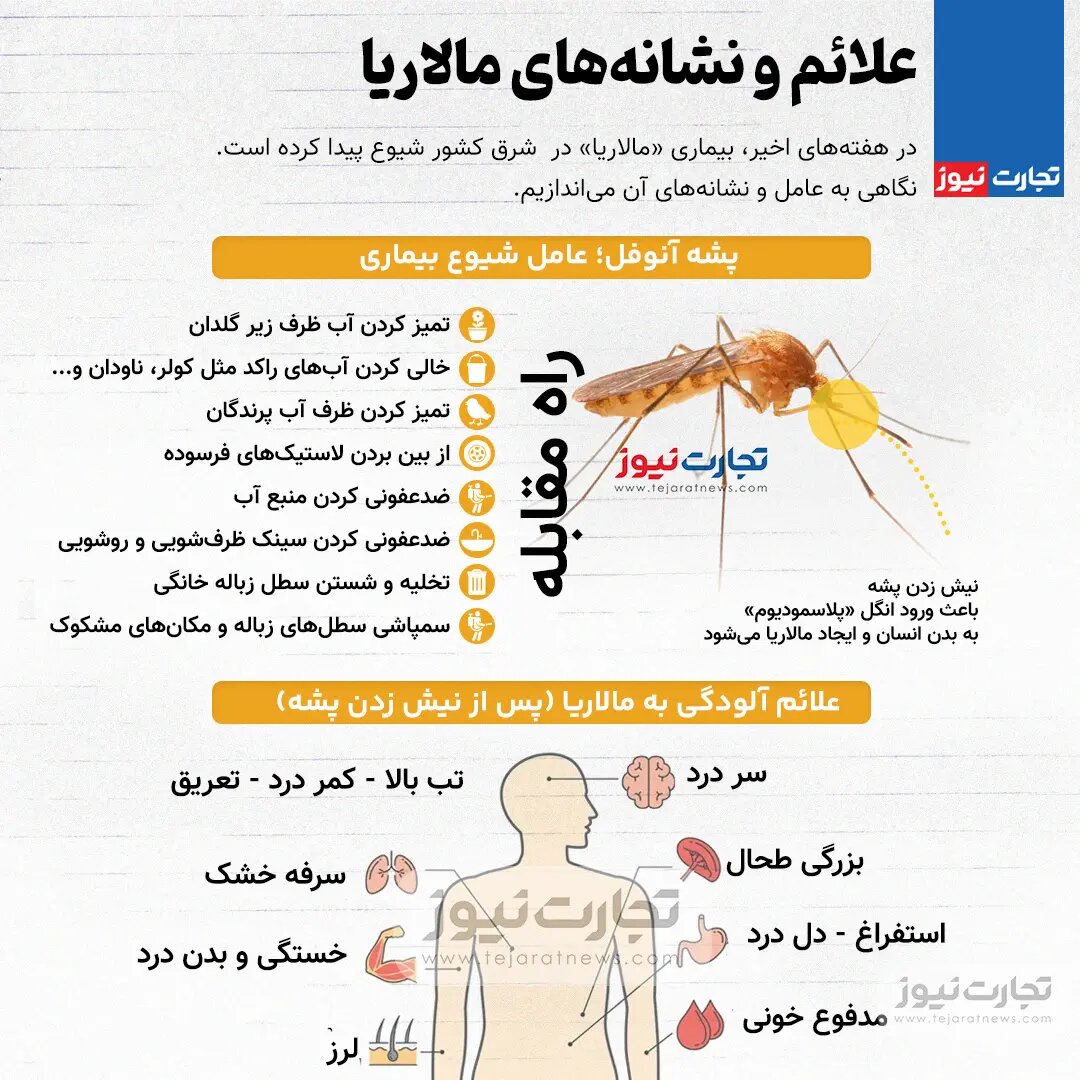 علائم و نشانه‌های مالاریا را بشناسید