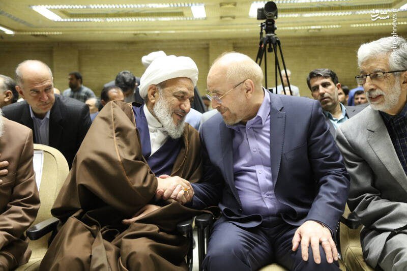 تصاویری از وزیر احمدی نژاد در آغوش حدادعادل/  ژست جالب قالیباف و آقاتهرانی در کنار هم