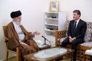President of Iraq's Kurdistan meets Ayatollah Khamenei