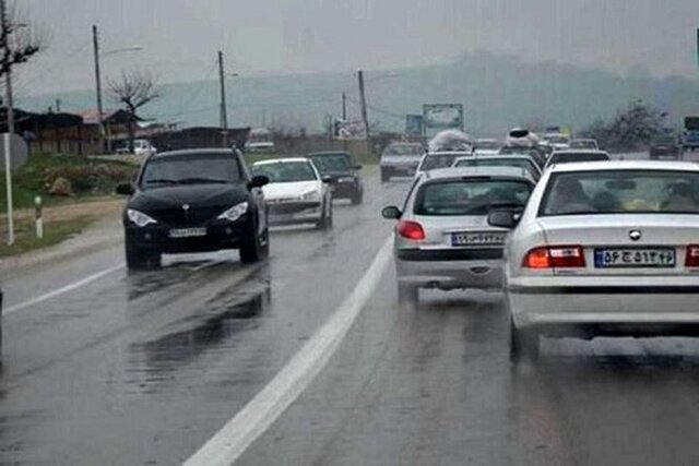 آخرین وضعیت ترافیکی جاده‌های کشور/ بارش باران در این جاده‌ها