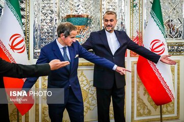 پیام امیرعبداللهیان درباره دیدار با گروسی پیام امیرعبداللهیان درباره دیدار با گروسی