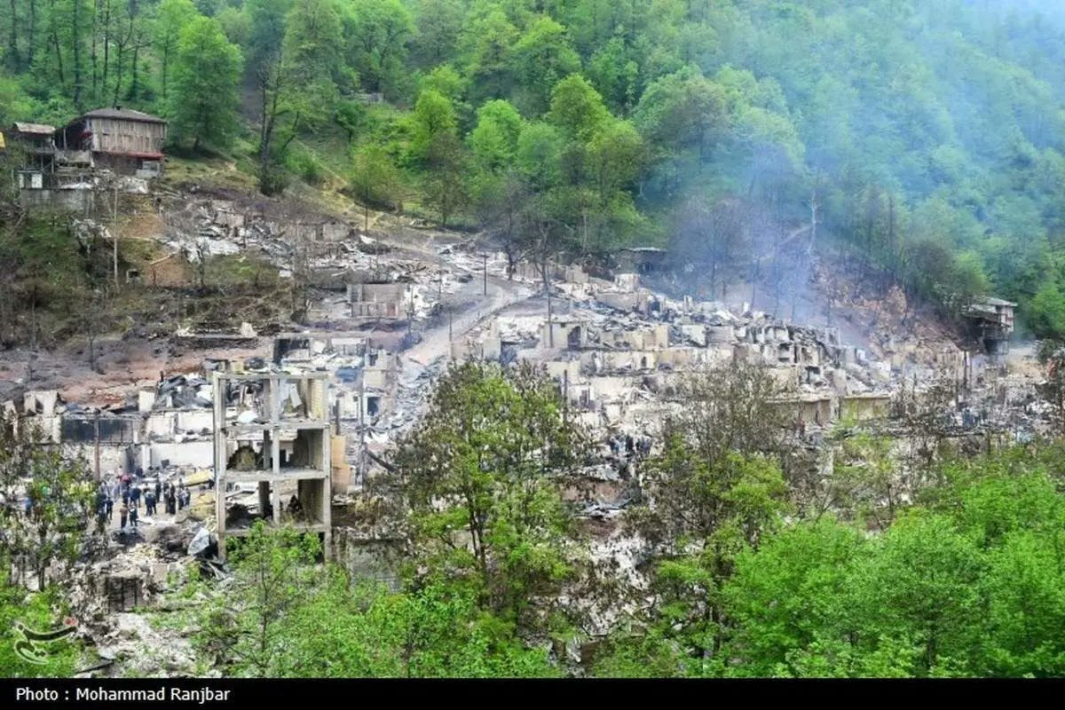عکس‌هایی از آتش‌سوزی روستای امام‌زاده ابراهیم که پربازدید شد