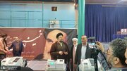 تصاویری از رأی دادن سیدحسن خمینی در حسینیه جماران