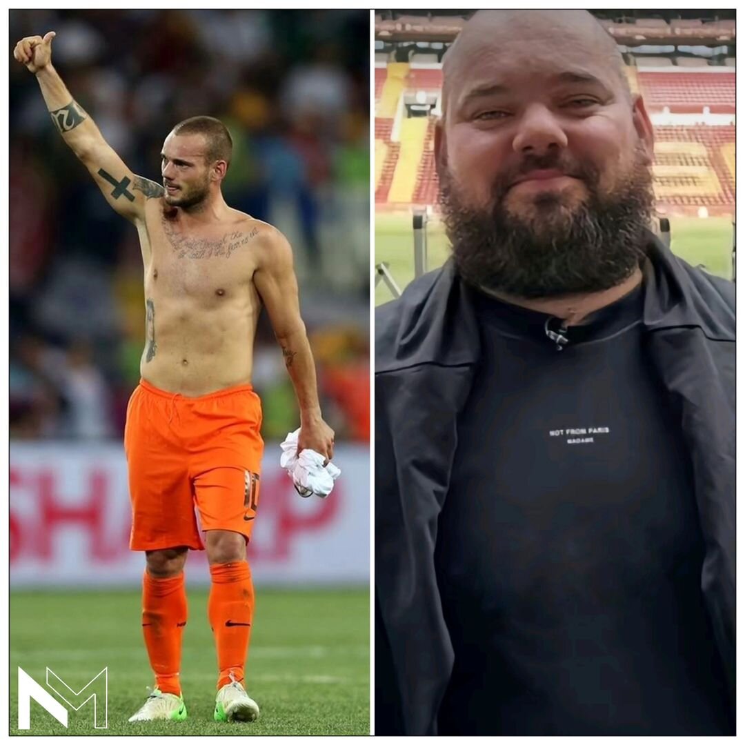 عکس | اضافه وزن شدید ستاره سابق هلند؛ مقایسه هیکل وسلی اسنایدر در دوران فوتبالش و بازنشستگی!