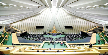عکسی از بحث کردن آقاتهرانی و نبویان باهم در صحن علنی مجلس
