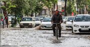 هشدار بارش شدید باران و سیلابی شدن معابر در همدان