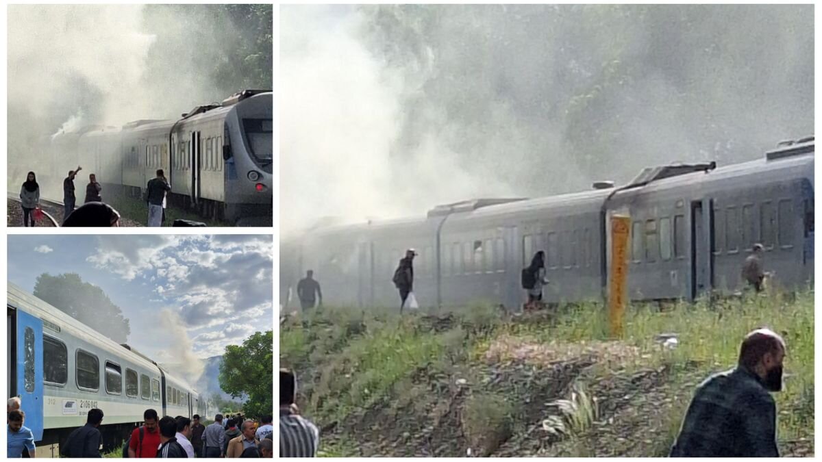 تصاویر آتش‌سوزی قطار متعلق به متروی تهران است؟ 3