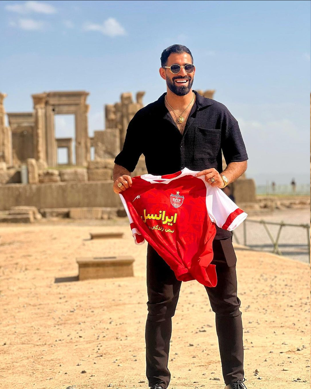 عکس| کنعانی زادگان پرسپولیس را به تخت جمشید برد!