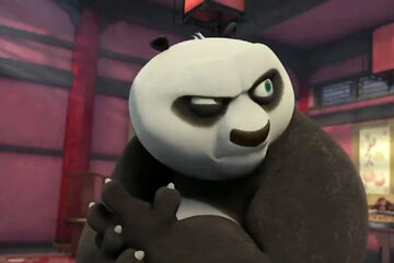 عکس | اتفاقی عجیب در کرمانشاه؛ سرقت مجسمه پاندای کونگ‌فوکار و آگهی فروش در سایت!