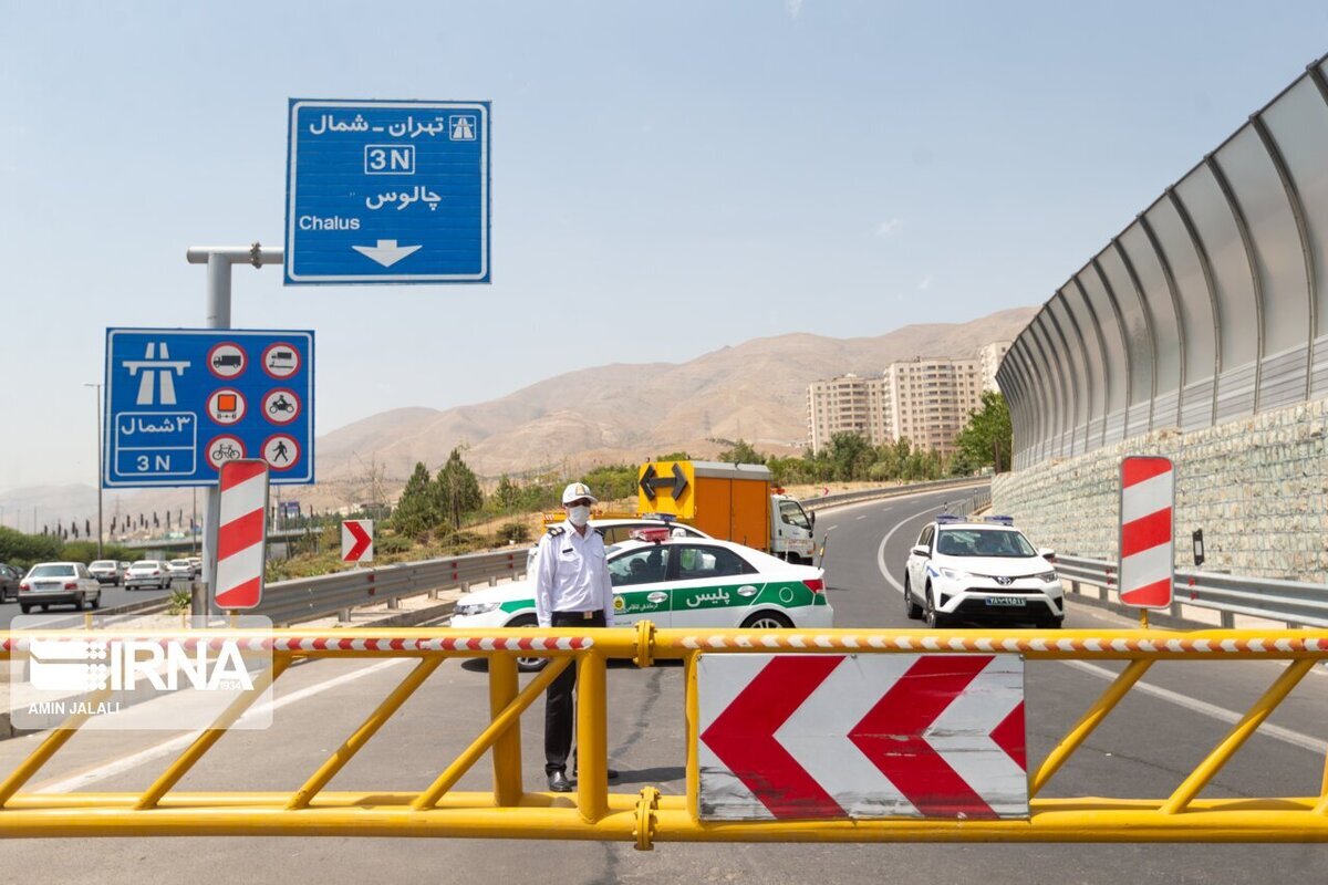 اعمال محدودیت ترافیکی در جاده چالوس و آزادراه تهران - شمال