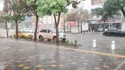 ببینید | وضعیت پیاده‌روهای مشهد پس از سیل امروز