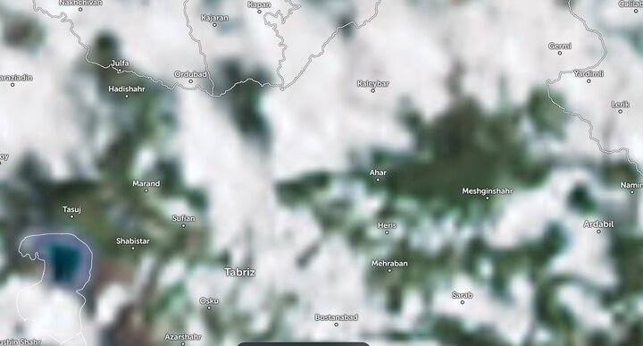 تصاویر ماهواره‌ای از وضعیت محل سانحه بالگرد حامل رئیس‌جمهور / فیلم