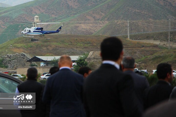 تصاویر | عکس‌های واضح‌تر از بالگرد حامل ابراهیم رئیسی دقایقی قبل از حادثه هوایی