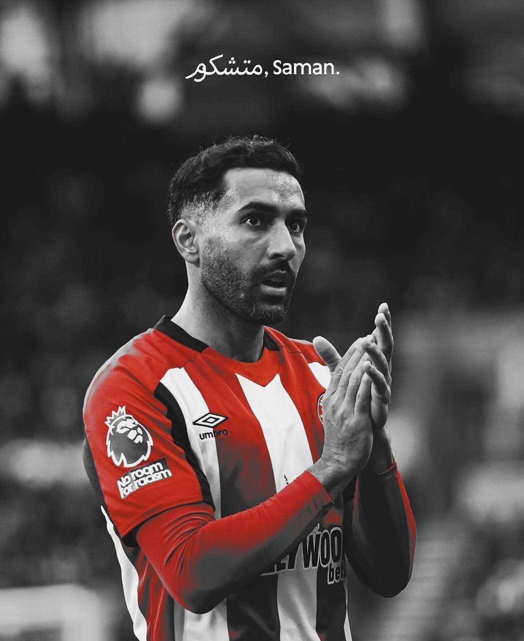 عکس| وداع قدوس با برنتفورد؛ پیام فارسی برای ستاره ایرانی