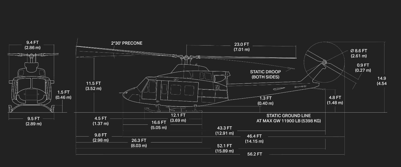 گزارش تصویری| بالگرد حامل رئیس جمهور، بل۴۱۲ چه ویژگیهایی دارد؟