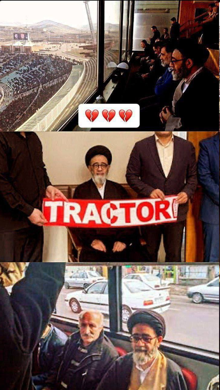 تصویر امام جمعه تبریز در کانالهای هواداری تراکتور/روحت شاد آقا سید